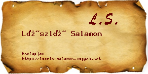 László Salamon névjegykártya